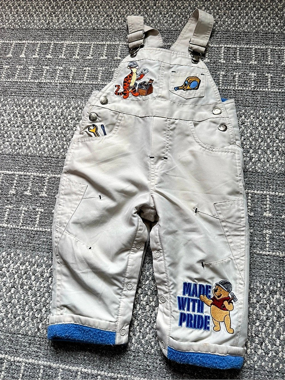 Vintage Pooh  overalls Baby 18m